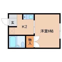 狐ケ崎駅 徒歩9分 1階の物件間取画像